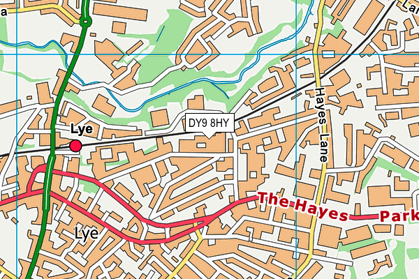 DY9 8HY map - OS VectorMap District (Ordnance Survey)