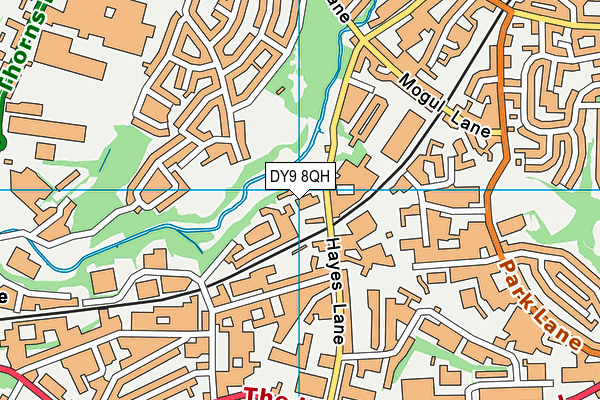 DY9 8QH map - OS VectorMap District (Ordnance Survey)