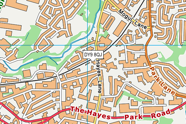 DY9 8QJ map - OS VectorMap District (Ordnance Survey)