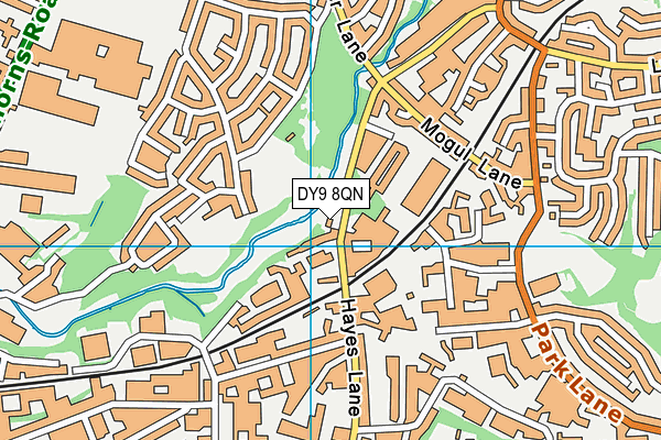 DY9 8QN map - OS VectorMap District (Ordnance Survey)