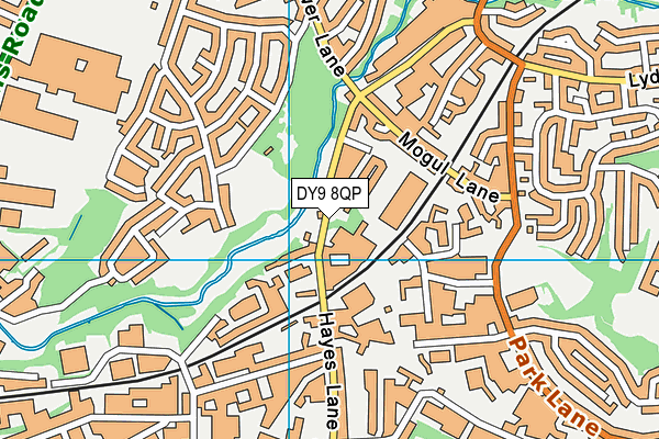 DY9 8QP map - OS VectorMap District (Ordnance Survey)