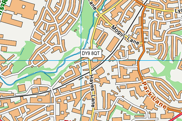 DY9 8QT map - OS VectorMap District (Ordnance Survey)