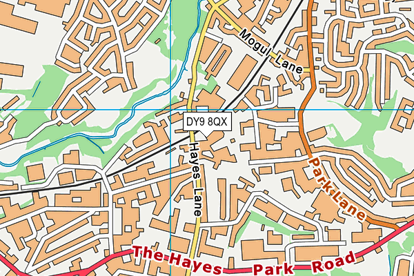 DY9 8QX map - OS VectorMap District (Ordnance Survey)