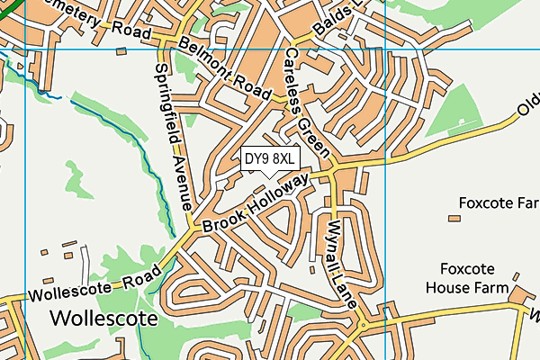 DY9 8XL map - OS VectorMap District (Ordnance Survey)