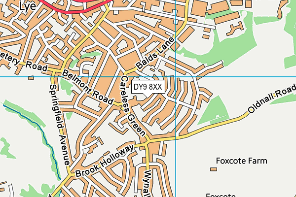 DY9 8XX map - OS VectorMap District (Ordnance Survey)