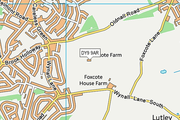 DY9 9AR map - OS VectorMap District (Ordnance Survey)