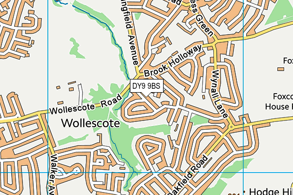 DY9 9BS map - OS VectorMap District (Ordnance Survey)