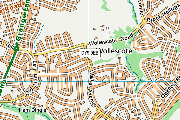 DY9 9EB map - OS VectorMap District (Ordnance Survey)