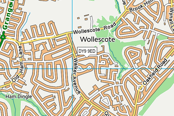 DY9 9ED map - OS VectorMap District (Ordnance Survey)