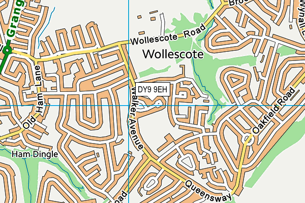 DY9 9EH map - OS VectorMap District (Ordnance Survey)