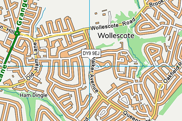 DY9 9EJ map - OS VectorMap District (Ordnance Survey)