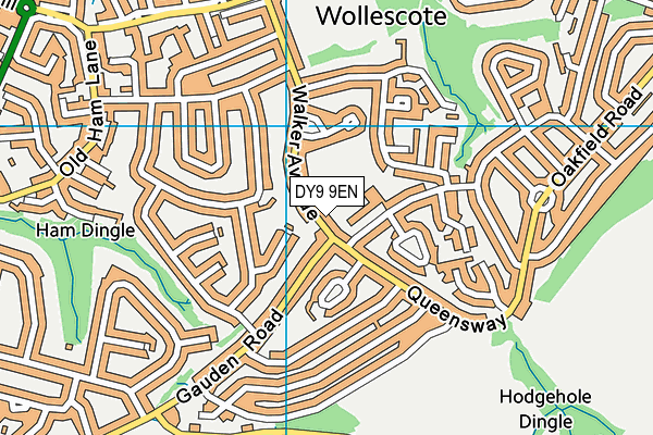 DY9 9EN map - OS VectorMap District (Ordnance Survey)
