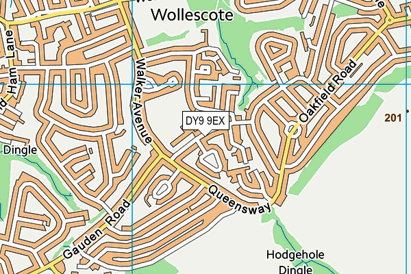 Hob Green Primary School map (DY9 9EX) - OS VectorMap District (Ordnance Survey)