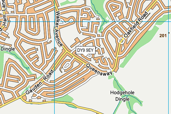 DY9 9EY map - OS VectorMap District (Ordnance Survey)