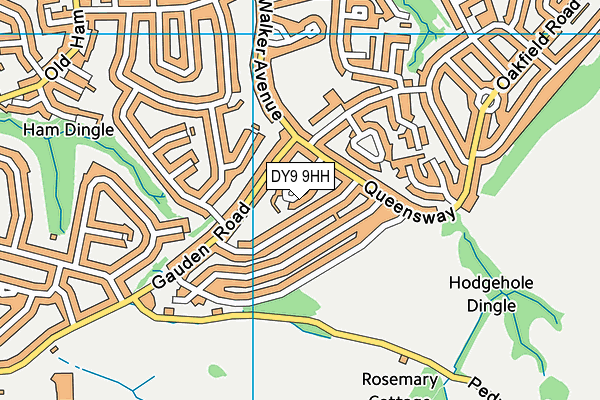 DY9 9HH map - OS VectorMap District (Ordnance Survey)