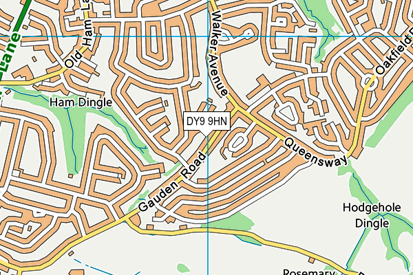 DY9 9HN map - OS VectorMap District (Ordnance Survey)