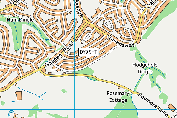 DY9 9HT map - OS VectorMap District (Ordnance Survey)