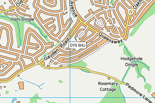 DY9 9HU map - OS VectorMap District (Ordnance Survey)