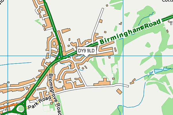 DY9 9LD map - OS VectorMap District (Ordnance Survey)