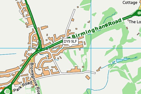 DY9 9LF map - OS VectorMap District (Ordnance Survey)