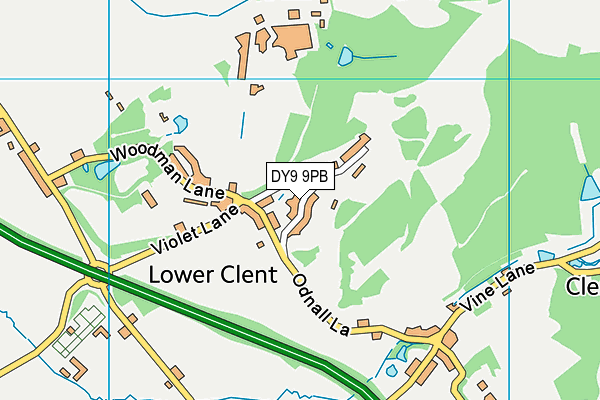 Sunfield Children's Home Ltd map (DY9 9PB) - OS VectorMap District (Ordnance Survey)