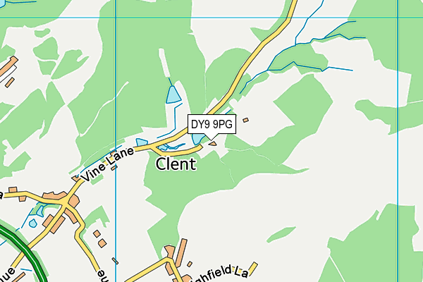 DY9 9PG map - OS VectorMap District (Ordnance Survey)