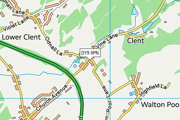 DY9 9PN map - OS VectorMap District (Ordnance Survey)