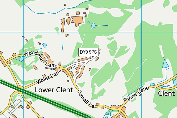 DY9 9PS map - OS VectorMap District (Ordnance Survey)