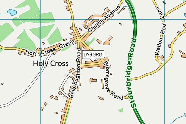 DY9 9RG map - OS VectorMap District (Ordnance Survey)