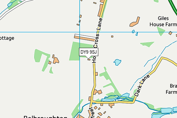 DY9 9SJ map - OS VectorMap District (Ordnance Survey)