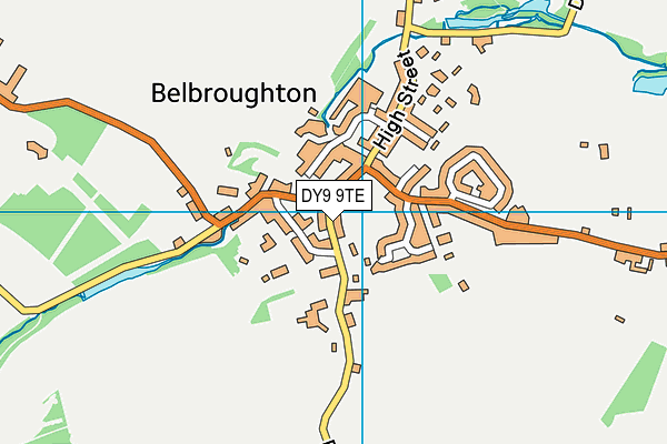 DY9 9TE map - OS VectorMap District (Ordnance Survey)