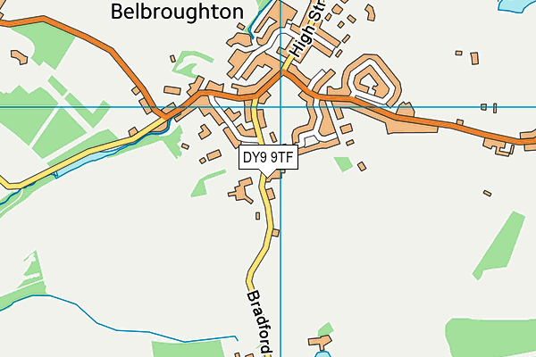 Belbroughton CofE Primary School map (DY9 9TF) - OS VectorMap District (Ordnance Survey)