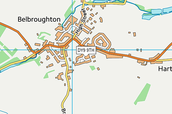 DY9 9TH map - OS VectorMap District (Ordnance Survey)