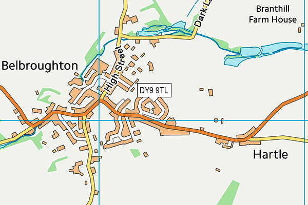 DY9 9TL map - OS VectorMap District (Ordnance Survey)
