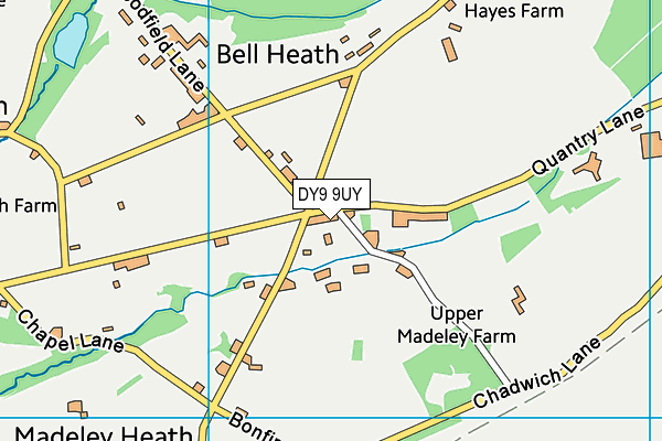 DY9 9UY map - OS VectorMap District (Ordnance Survey)
