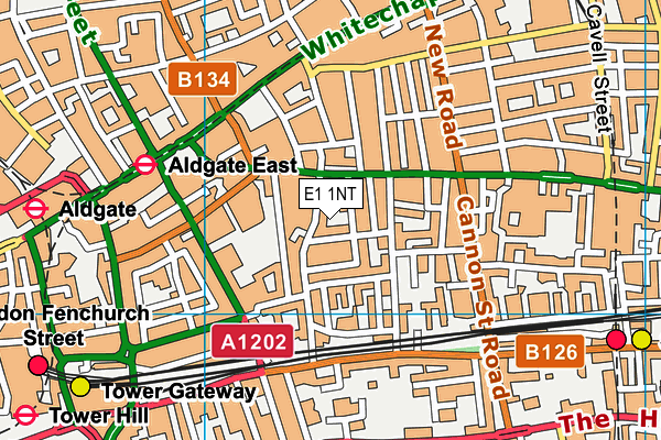 Harry Gosling Primary School map (E1 1NT) - OS VectorMap District (Ordnance Survey)