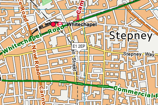 E1 2EP map - OS VectorMap District (Ordnance Survey)