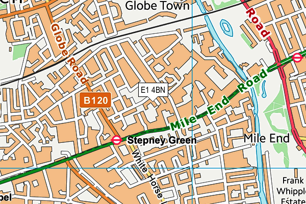 E1 4BN map - OS VectorMap District (Ordnance Survey)