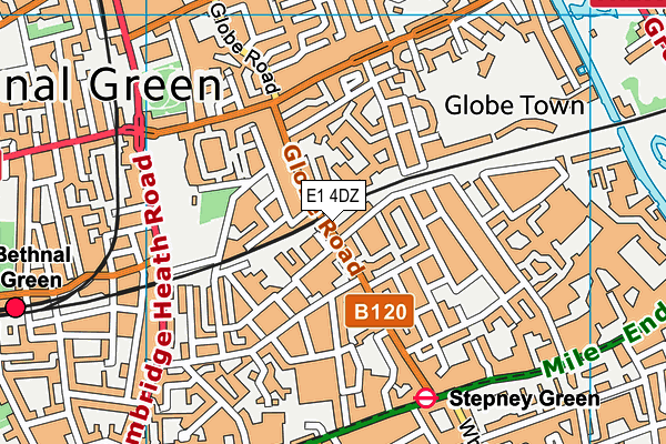 Harpley School (Closed) map (E1 4DZ) - OS VectorMap District (Ordnance Survey)