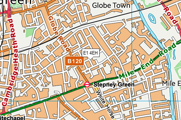 E1 4EH map - OS VectorMap District (Ordnance Survey)