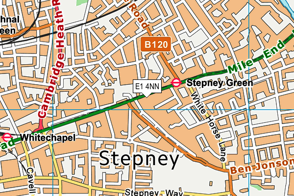 E1 4NN map - OS VectorMap District (Ordnance Survey)