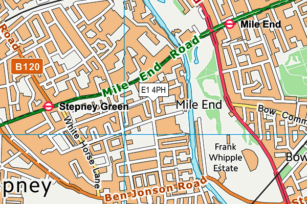 E1 4PH map - OS VectorMap District (Ordnance Survey)