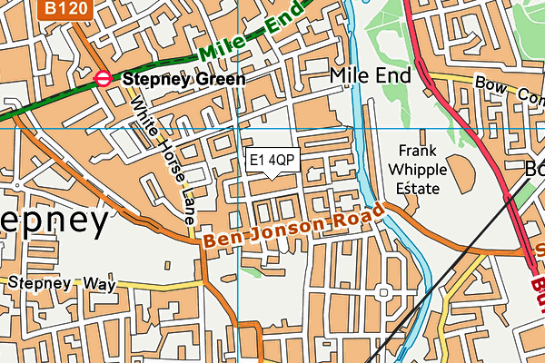 E1 4QP map - OS VectorMap District (Ordnance Survey)