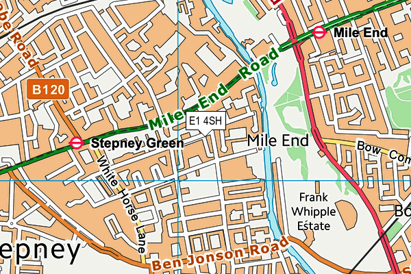 E1 4SH map - OS VectorMap District (Ordnance Survey)