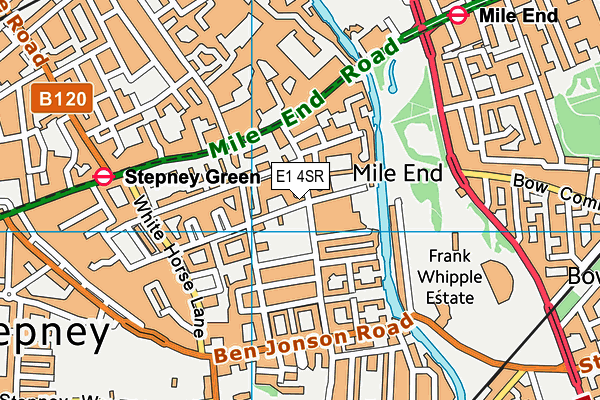 E1 4SR map - OS VectorMap District (Ordnance Survey)