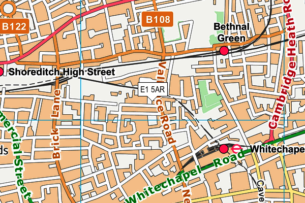 Thomas Buxton Primary School map (E1 5AR) - OS VectorMap District (Ordnance Survey)