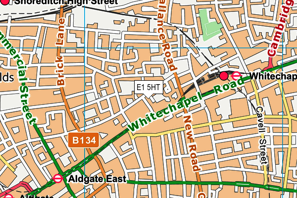 E1 5HT map - OS VectorMap District (Ordnance Survey)