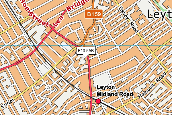 E10 5AB map - OS VectorMap District (Ordnance Survey)