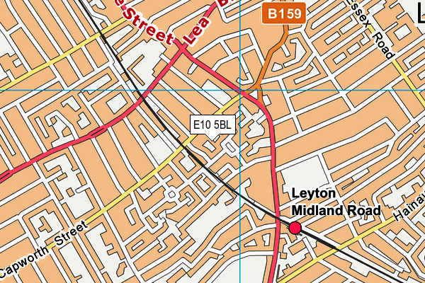 E10 5BL map - OS VectorMap District (Ordnance Survey)