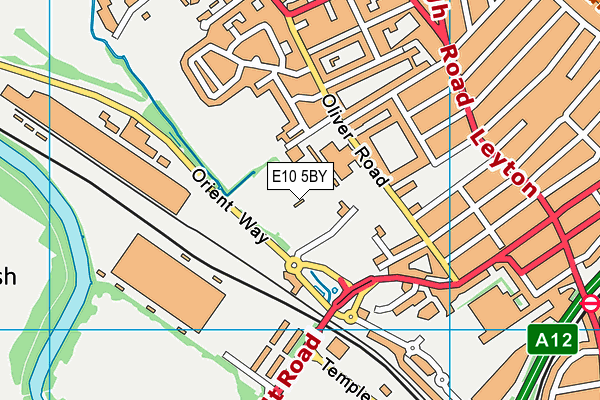 E10 5BY map - OS VectorMap District (Ordnance Survey)